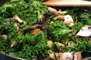 Kale, Fennel and Mushroom Saute